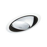 619 6 Inch Standard Slope Eyeball Baffle Trim  - White / Black Baffle