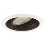 688 Series 5 Inch Gimbal Ring In Baffle Trim - White / Black Baffle