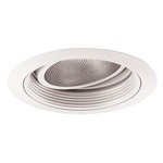 688 Series 5 Inch Gimbal Ring In Baffle Trim - White/ White Baffle