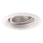 688 Series 5 Inch Gimbal Ring In Baffle Trim - White / White Baffle