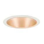 247 Series 6 Inch Shallow Cone Trim - White / Wheat Haze