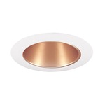 17 Series 4 Inch Cone Downlight Trim - White / Wheat Haze