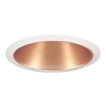 26 Series 6 Inch Straight Cone Trim - White / Wheat Haze