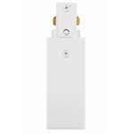 Trac-Lites End Feed Connector - White