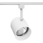 R502 PAR30 Round Back Cylinder Baffle Track Fixture 120V - White / White Baffle