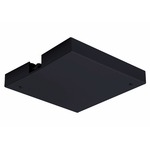 Trac 12/25 Outlet Box And T-Bar Ceiling Canopy - Black