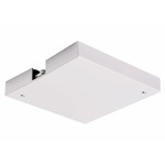 Trac 12/25 Outlet Box And T-Bar Ceiling Canopy - White