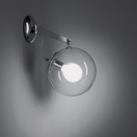 Miconos Wall Light - Chrome / Clear