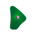 Bit 4 Wall Sconce - Satin / Green