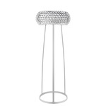 Caboche Floor Lamp - White Lacquered Metal / Transparent