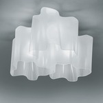 Logico Triple Nested Ceiling Light - Gray / White