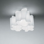 Logico Mini Triple Nested Ceiling Light - Gray / White