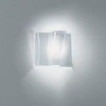 Logico Micro Single Wall Sconce - Gray / White