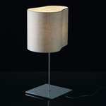 Peggy Table Lamp - Chrome / Natural