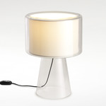 Mercer Table Lamp - Transparent / Pearl White Cotton