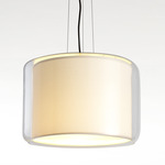 Mercer Pendant - Gray / Pearl White Cotton