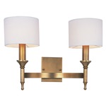 Fairmont Wall Light - Natural Aged Brass / Oatmeal