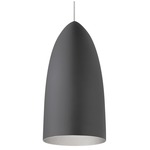 Mini-Signal Monorail Pendant - Grey / Platinum