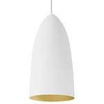 Mini-Signal Monorail Pendant - White / Gold