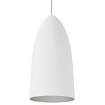 Mini-Signal Monopoint Pendant - White / Platinum