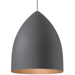 Signal Grande Pendant - Rubberized Gray / Copper