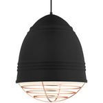 Loft Pendant - Black / Copper