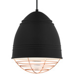 Loft Pendant - Black / Copper