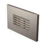 Louver LED Horizontal Louver Step Light - Satin Nickel