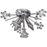 Constellation Ceiling Light Fixture - Chrome / Firenze Clear