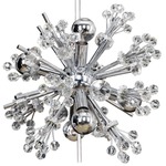 Constellation Mini Pendant - Chrome / Firenze Clear