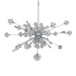 Constellation Oval Chandelier - Chrome / Firenze Clear