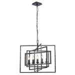 Capri Chandelier - Raw Steel