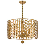 Layla Drum Pendant - Antique Gold