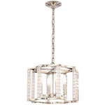 Carson Chandelier - Polished Nickel / Crystal