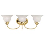 Edgemont Bath Bar - Polished Brass / Frosted