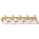 Belmont Bathroom Vanity Light - Polished Brass / Polished Chrome / Alabaster