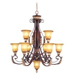 Villa Verona Chandelier - Verona Bronze / Gold