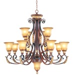 Villa Verona Chandelier - Verona Bronze / Gold