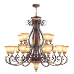 Villa Verona Chandelier - Verona Bronze / Gold