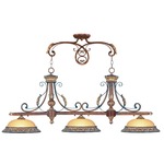 Villa Verona Linear Pendant - Verona Bronze / Amber