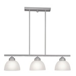 Somerset Linear Pendant - Brushed Nickel / Frosted