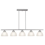 Somerset Linear Pendant - Brushed Nickel / Frosted