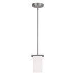 Astoria Mini Pendant - Brushed Nickel / Opal