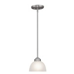 Somerset Mini Pendant - Brushed Nickel / Frosted