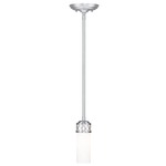 Westfield Mini Pendant - Brushed Nickel / White