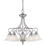 Coronado 5 Light Chandelier - Brushed Nickel