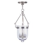 Jefferson 10 Inch Pendant - Clear / Polished Nickel