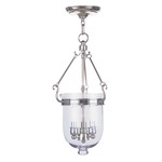 Jefferson 10 Inch Pendant - Clear/ Polished Nickel