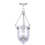Jefferson 12 Inch Pendant - Clear / Brushed Nickel