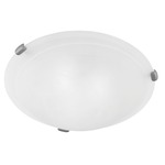 Oasis Ceiling Mount - Brushed Nickel / Alabaster